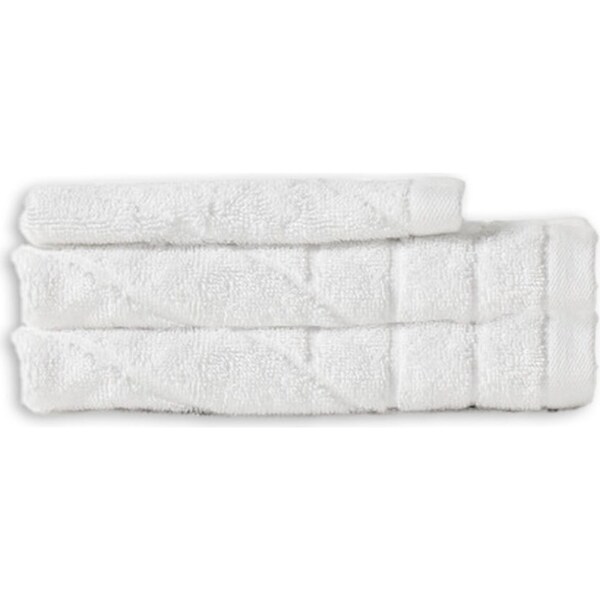 ESPRIT Isle 800 GSM Bath/Shower Floor Mat & 2PK 600 GSM Soft Bath Towel White