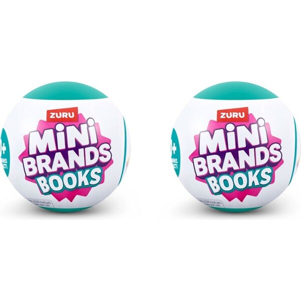 2x Zuru Mini Brands - Books Mystery Capsule Assorted Kids/Childrens Toy 3+
