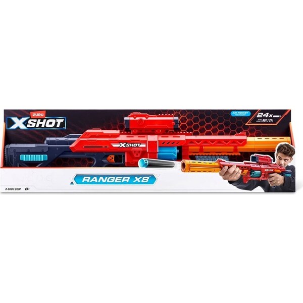 Zuru XSHOT Excel Ranger X8 Rapid Fire Blaster w/ 24 Darts Kids/Childrens Toy 8+