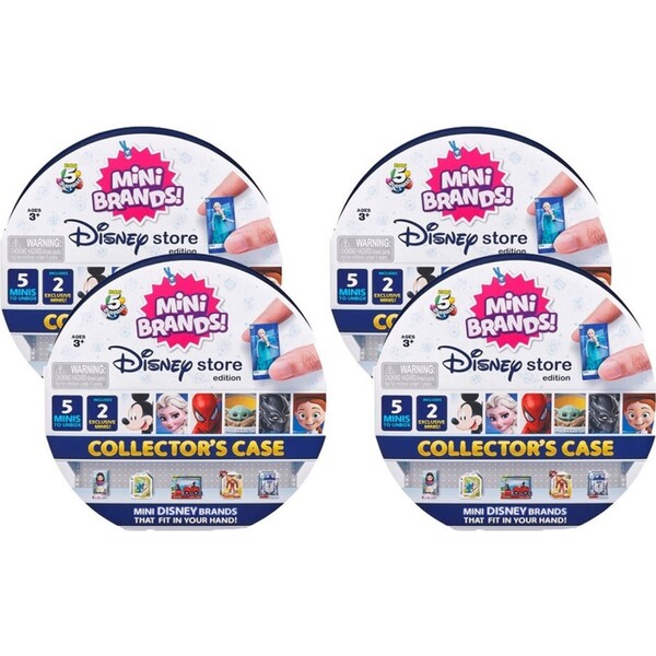 4x Zuru 5 Surprise Disney Store Mini Brands Collectors Display/Storage Case 3+