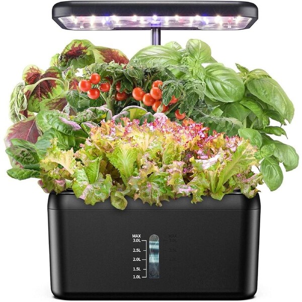Smart Hydroponic Indoor Garden with LED Grow Light - 8 Pods, Automatic Timer, Adjustable Height