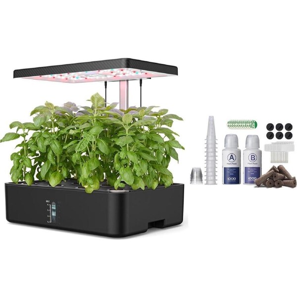 Smart Hydroponic Indoor Garden Starter Kit with LED Grow Light