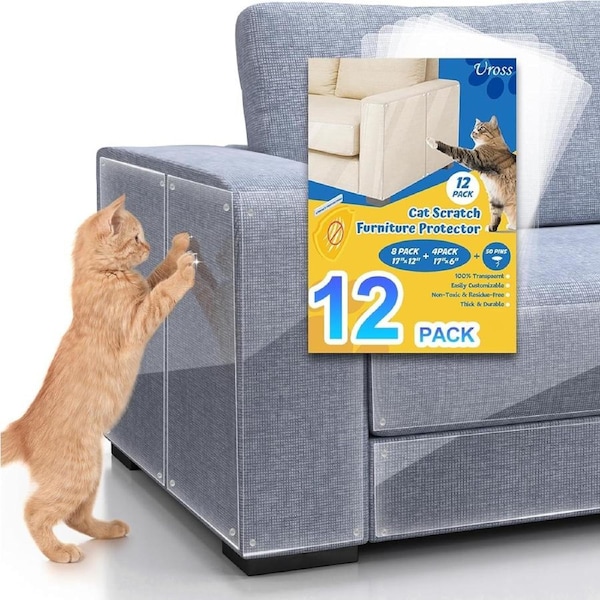 Cat Furniture Protector - 12 Pack Couch Corner Sofa Guards for Cats