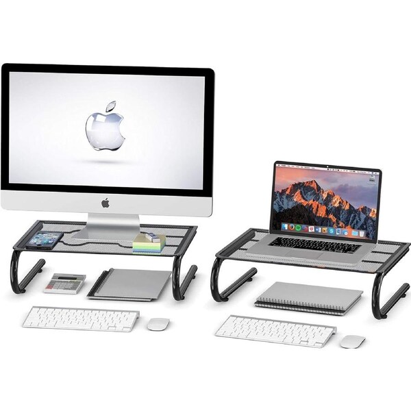 2-Pack Mesh Monitor Stand Riser