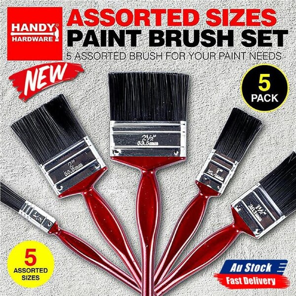 Paint Brush Set Assorted Size 5pc