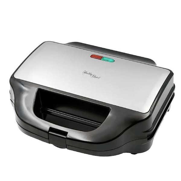 Healthy Choice Sandwich Press with 3 Interchangeable Plates
