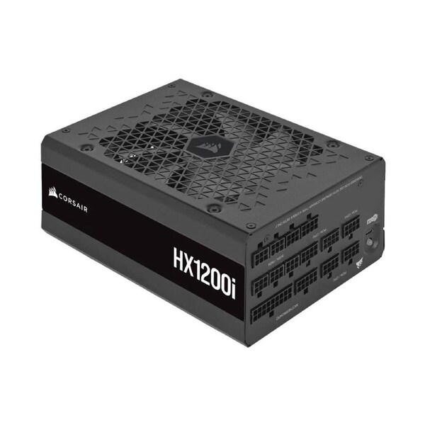 Corsair HX1200i ATX High Performance Platinum PSU, ICUE 2024. PCIe 5.0, ATX 3.0, 12VHPWR Cable included.
