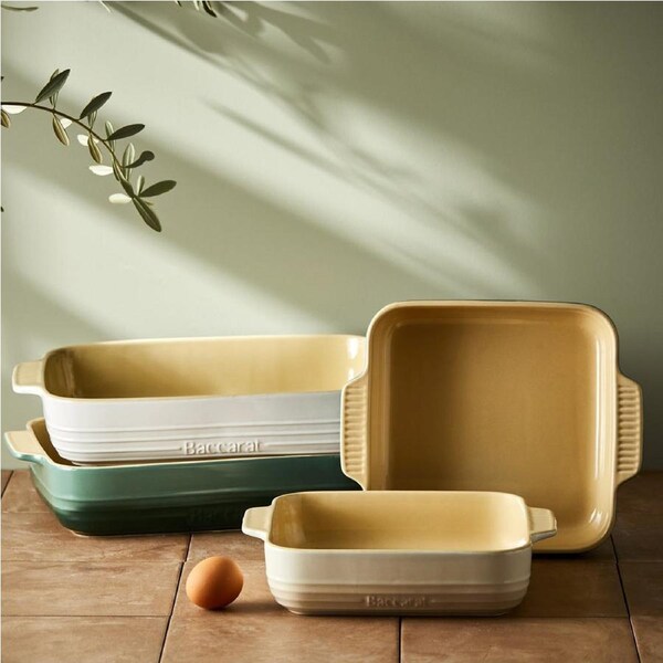 Baccarat Le Connoisseur Stoneware Lasagne Baking Dish 38cm Cream