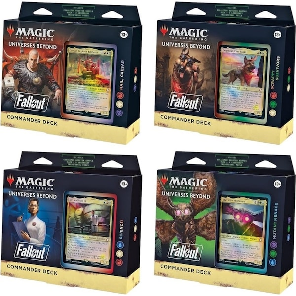 Magic The Gathering: Universes Beyond Fallout Commander Deck (Display Set)