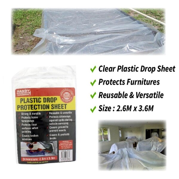 Protection Plastic Sheet 2.6m x 3.6m