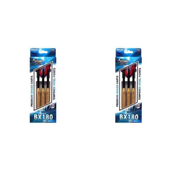 24pc Formula Sports BX180 Premium 20g Brass Barrel Darts Tempered Steel Tip