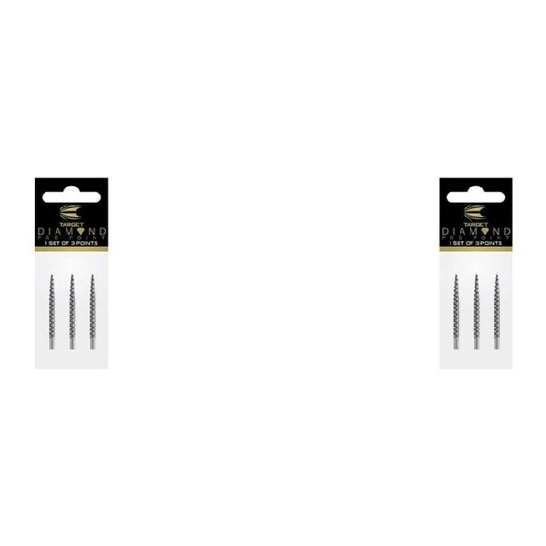 6pc Target 32mm Diamond Pro Silver Point/Dart Replacement Tip Accessory Set