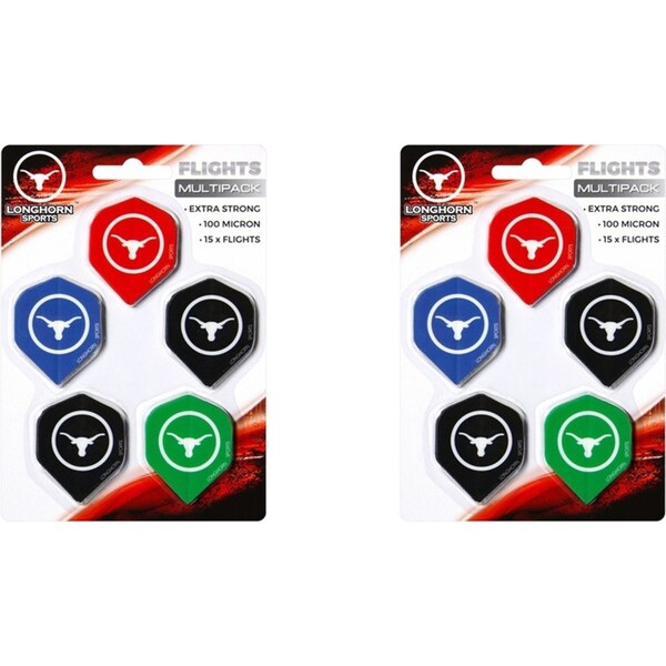 10pc Formula Sports Longhorn 100-Micron Dart Flights Tail/Wing Accessory Set