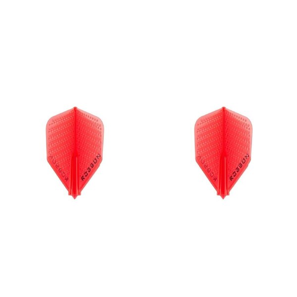 2x Robson Dimpled Plus Dart Flight Standard Tail/Wing Replacement Accessory Blue