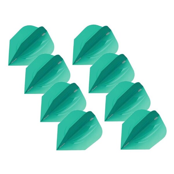 24pc Target ID Pro Ultra No.6 Dart Flights Wing Replacement Accessory Set Aqua