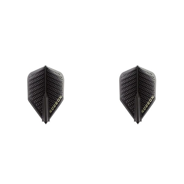 2x Robson Dimpled Plus Dart Flight Standard Tail/Wing Replacement Accessory WHT