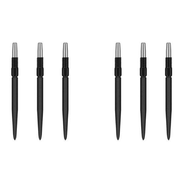 6pc Target 26mm Swiss Nano Point Replacement Spare For Dart SP Barrels Black