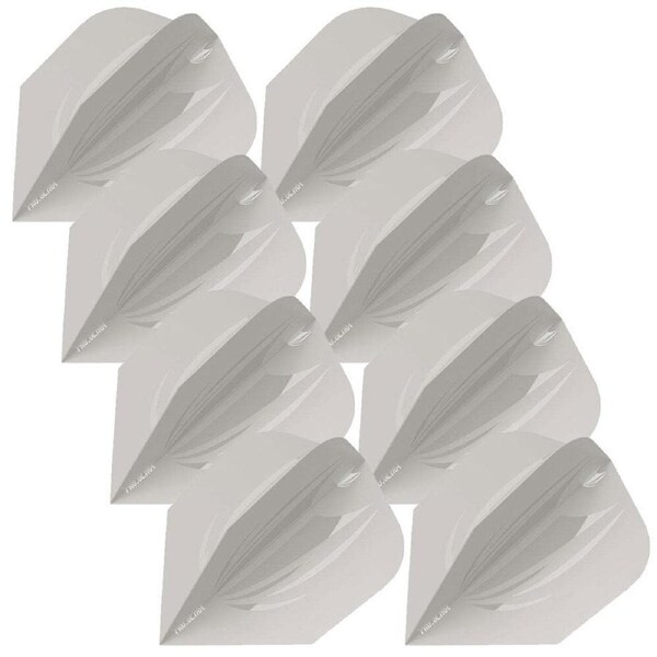 24pc Target ID Pro Ultra No.6 Dart Flights Wing Replacement Accessory Set Grey