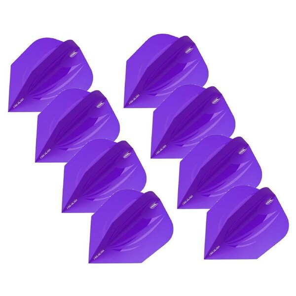 24pc Target ID Pro Ultra No.6 Dart Flights Replacement Accessory Set Purple