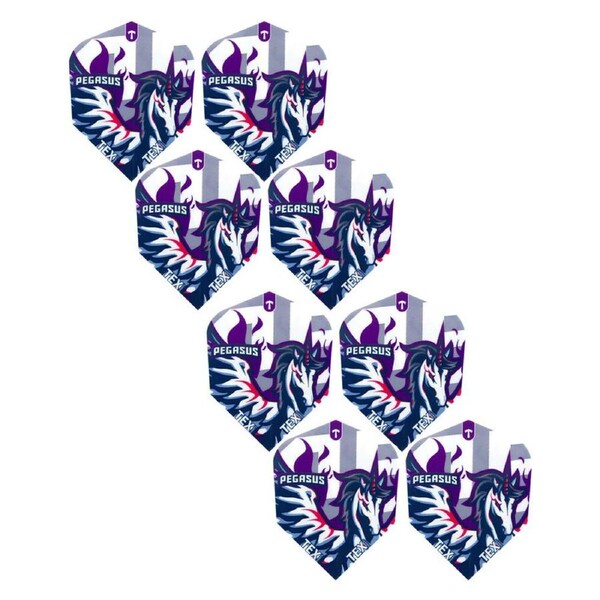 8x Tex Darts Pegasus Flights Standard Shape Dart Replacement Tail/Wing Accessory