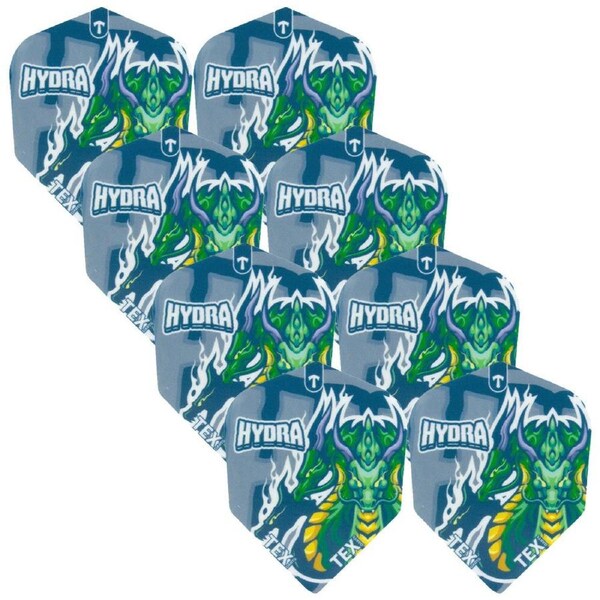 8x Tex Darts Hydra Flights Standard Shape Dart Replacement Tail/Wing Accessory