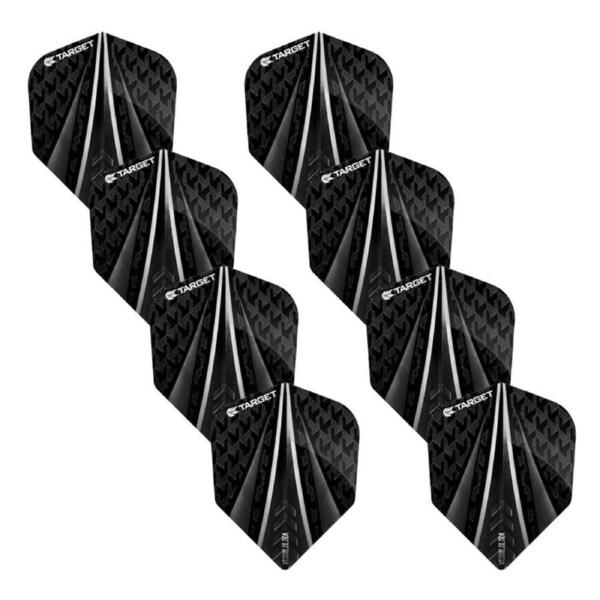 24pc Target Vision Ultra Dart 3-Flights Standard Tail/Wing Accessory Set Black