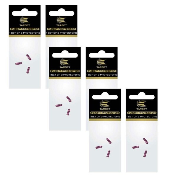 6x Target Dart Flight Protector/Tail Wing Saver Guard Accessory Assorted Colours