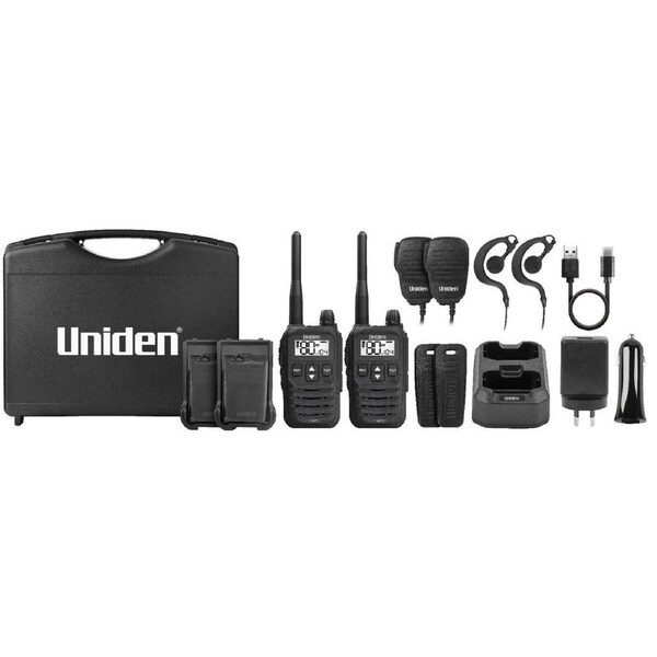 UNIDEN UH825-2TP 2 Watt UHF Handheld 2-Way Radio Tradies Pack