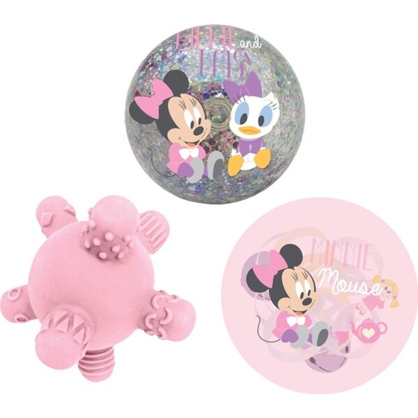 3pc Minnie Mouse Mini Sensory Ball Kids/Children Squishy/Soft Fun Play Toys