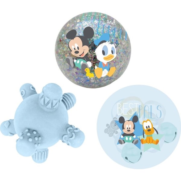 3pc Mickey Mouse Mini Sensory Ball Kids/Children Squishy/Soft Fun Play Toys
