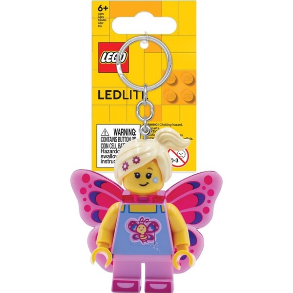 Lego Kids/Children Butterfly Girl Key Light Minifigure Keychain Bag Keyring