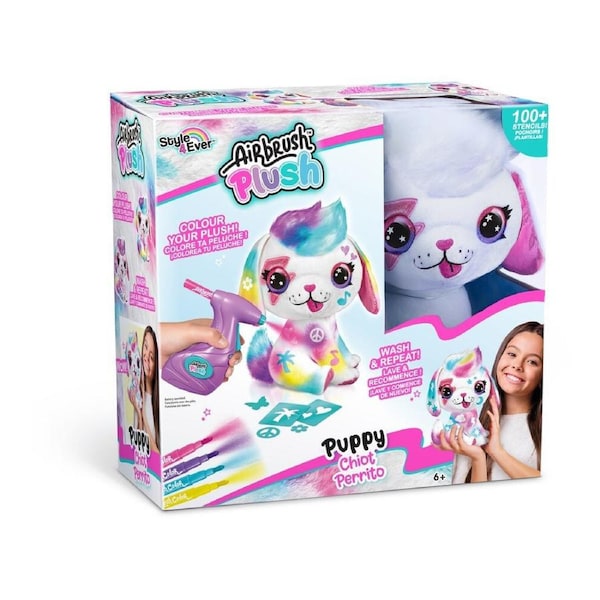 Canal Toys Air Brush Plush Kids/Children Activity Craft Colour Kit 6y+ Assorted