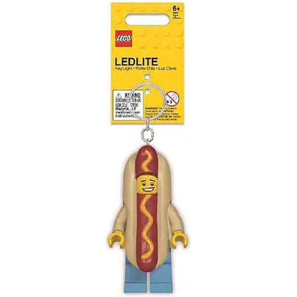 Lego Kids/Children Hot Dog Key Light LED Minifigure Keychain Hanging Keyring 6y+