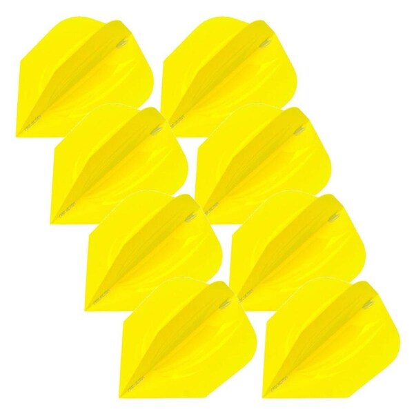 24pc Target ID Pro Ultra No.6 Dart Flights Wing Replacement Accessory Set YLLW