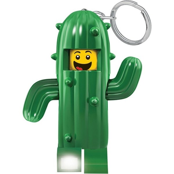 Lego Kids/Children Cactus Boy Key Light Minifigure Keychain LED Keyring Green