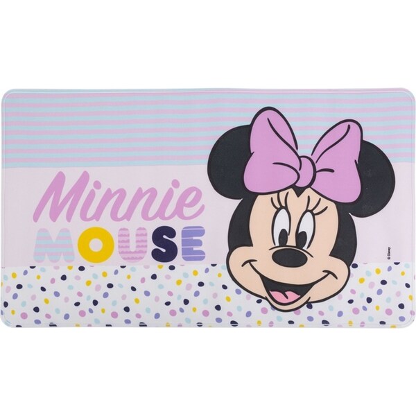 Minnie Mouse TPE Kids/Children Non-Slip Bath Mat Rectangle Bathroom Rug 12m+