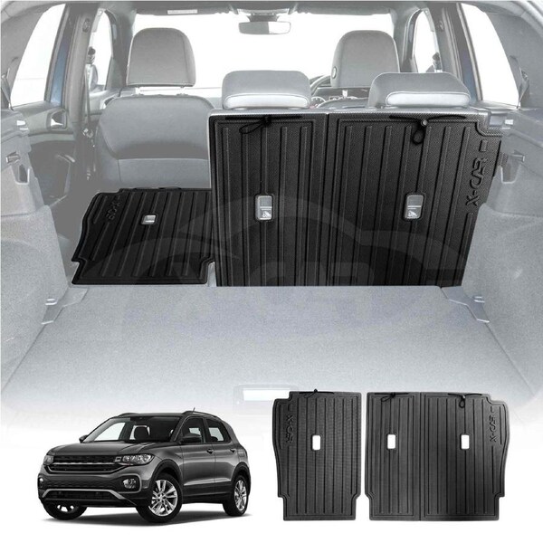 Back Seat Protector for Volkswagen T-Cross 2019-Onwards Heavy Duty Car Seats Kick Mats Cover
