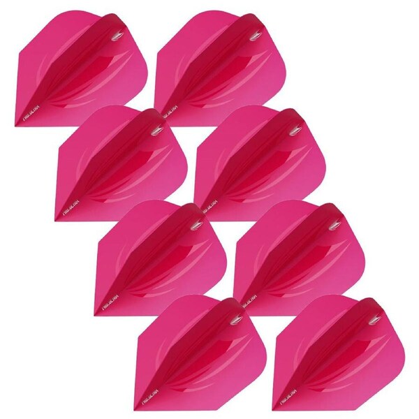 24pc Target ID Pro Ultra No.6 Dart Flights Wing Replacement Accessory Set Pink