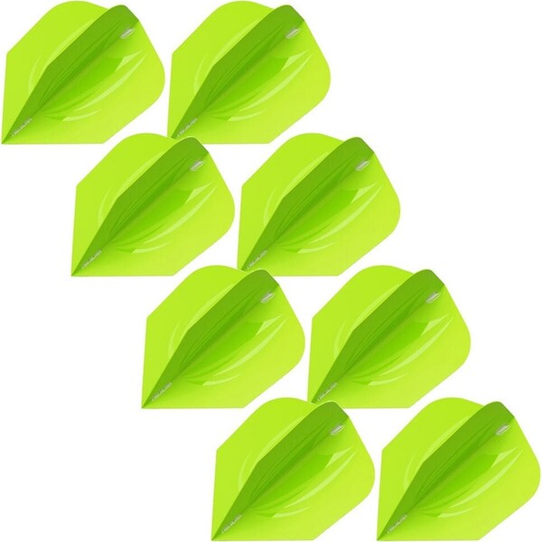 24pc Target ID Pro Ultra No.6 Dart Flight Replacement Accessory Set Lime Green