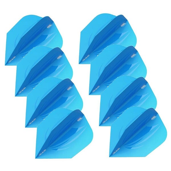 24pc Target ID Pro Ultra No.6 Dart Flights Wing Replacement Accessory Set Blue