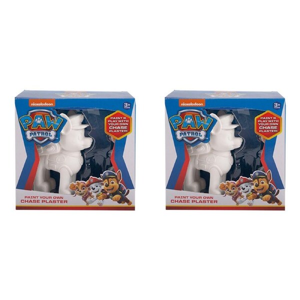 2x Paw Patrol Paint Your Own Chaser Plaster Kids/Children Activity Art/Craft 3y+