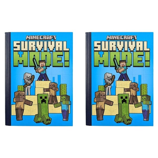 2x Minecraft Puzzle Notebook Puffy Sticker Tile Kids/Children Fun Activity Toy