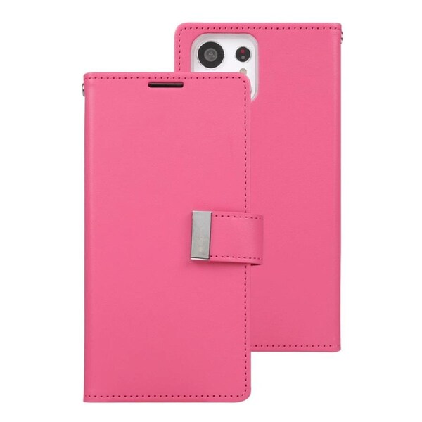 iPhone 12 Pro Max Compatible Case Cover With Mercury Rich Dairy-Hot Pink