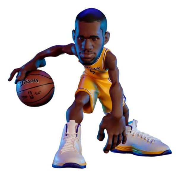 Small-STARS NBA Lebron James 2022 Lakers Gold Jersey 12 inch Limited Edition Vinyl Figure