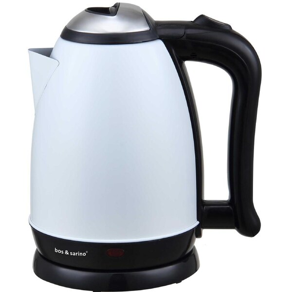 Cordless Kettle White 2L Capacity - BOS & SARINO