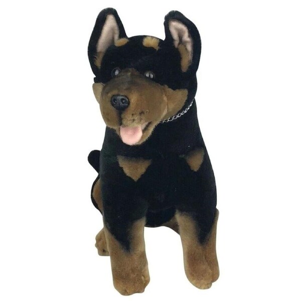 Bocchetta Plush Toys - Dog Kelpie Sitting - Rex 28cm