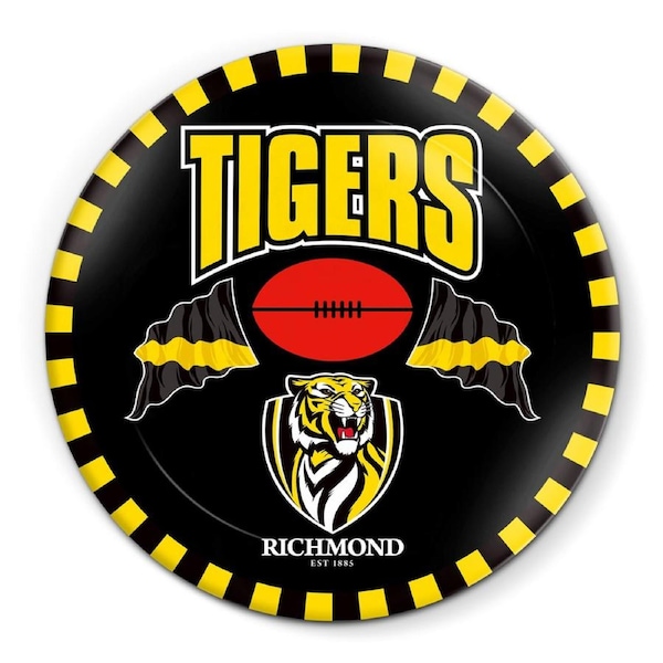 Richmond Tigers Melamine Snack Plate