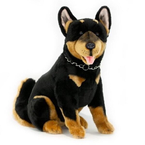 Bocchetta Plush Toys - Dog Kelpie Sitting - Jake 38cm