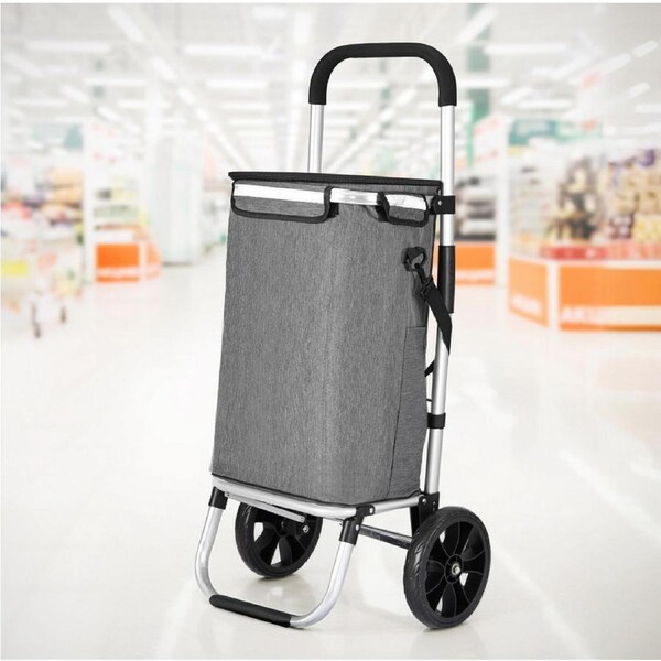 Emajin Shopping Trolley Cart 45KG Foldable Grey