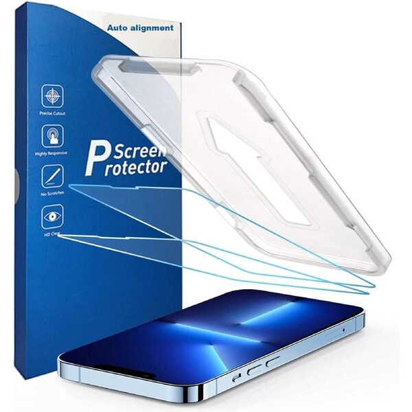 Easy-Install Tempered Glass Screen Protector for iPhone 14 Pro Max - 2PCS